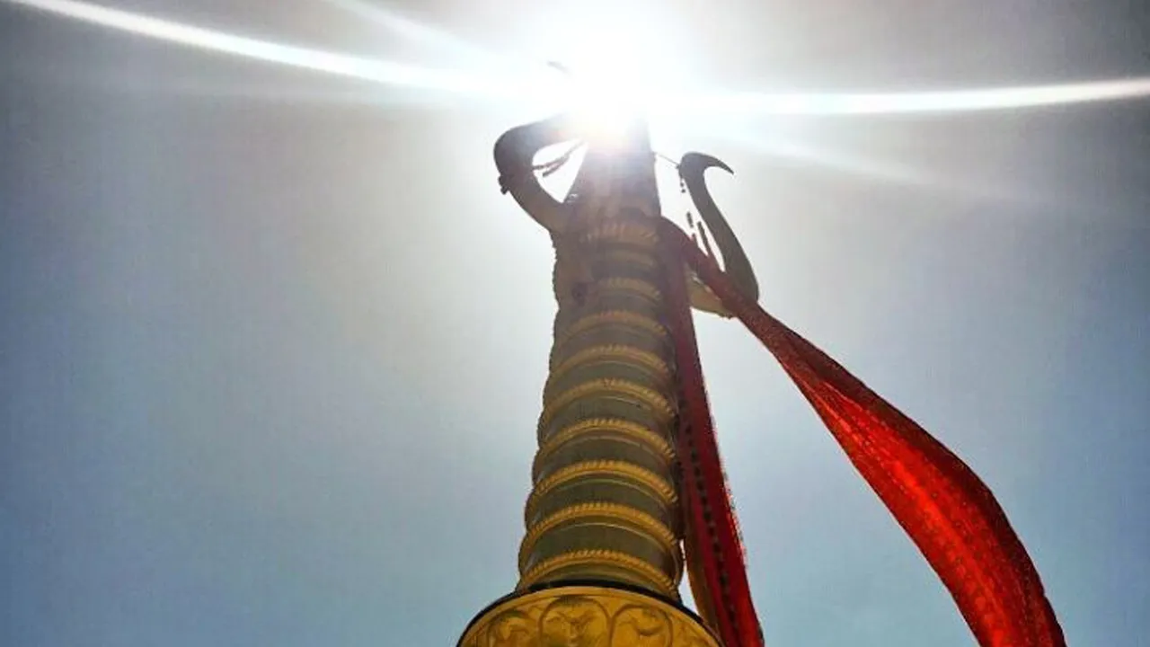 Trident located at the Sundha Mata Temple.